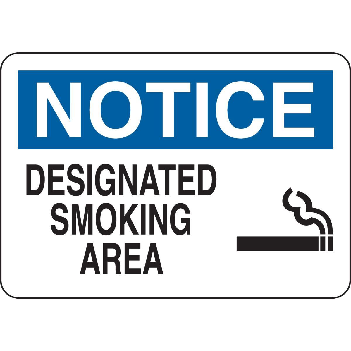 Brady&reg; 25912 Light Duty Rectangular No Smoking Sign, DANGER, 10 in H x 14 in W, Black/Red on White, B-401 Polystyrene, Fastened Mount