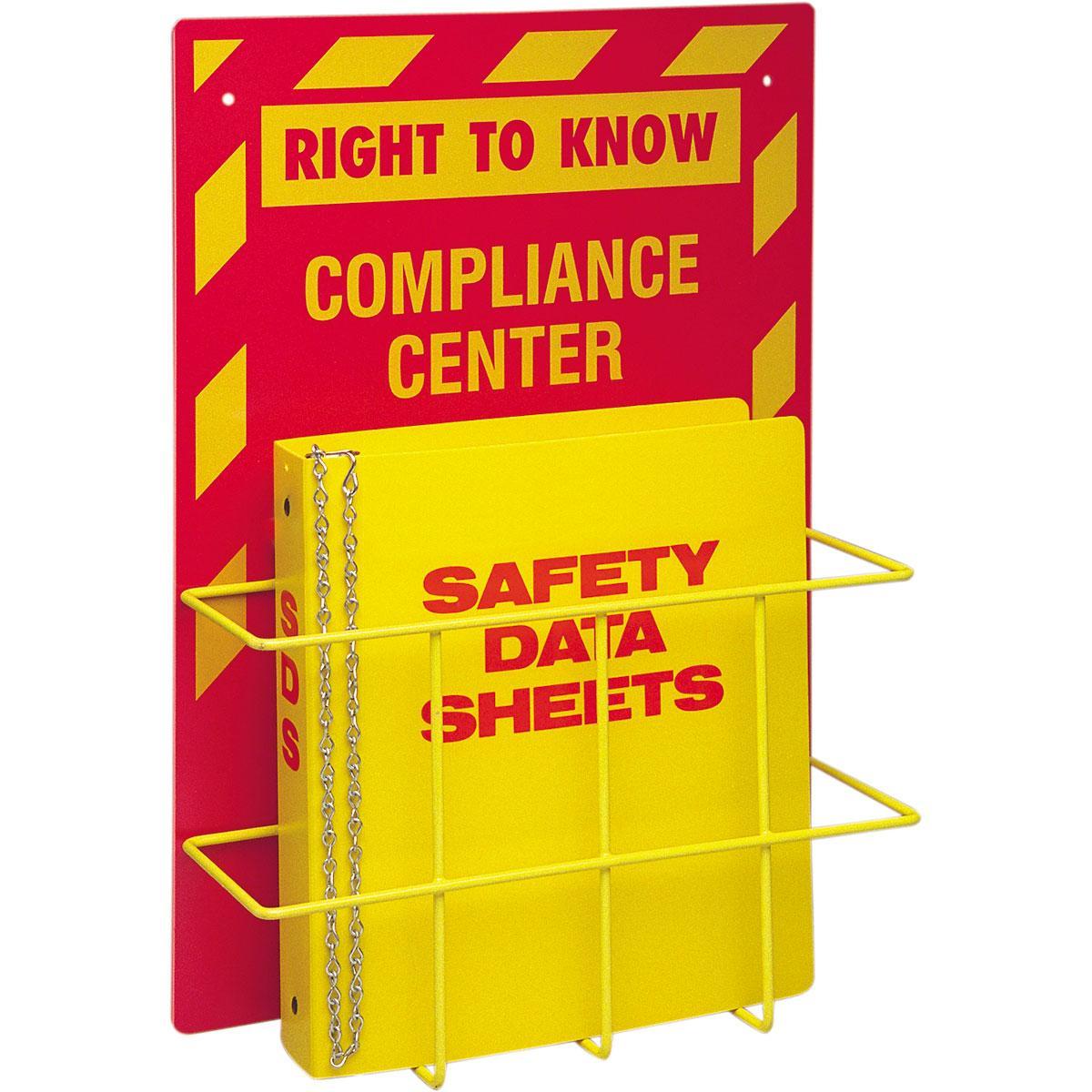 Brady® Prinzing® PD674E Large Label Station, HMIG Legend, 11 in H x 18 in W, Acrylic, Fastened Mount