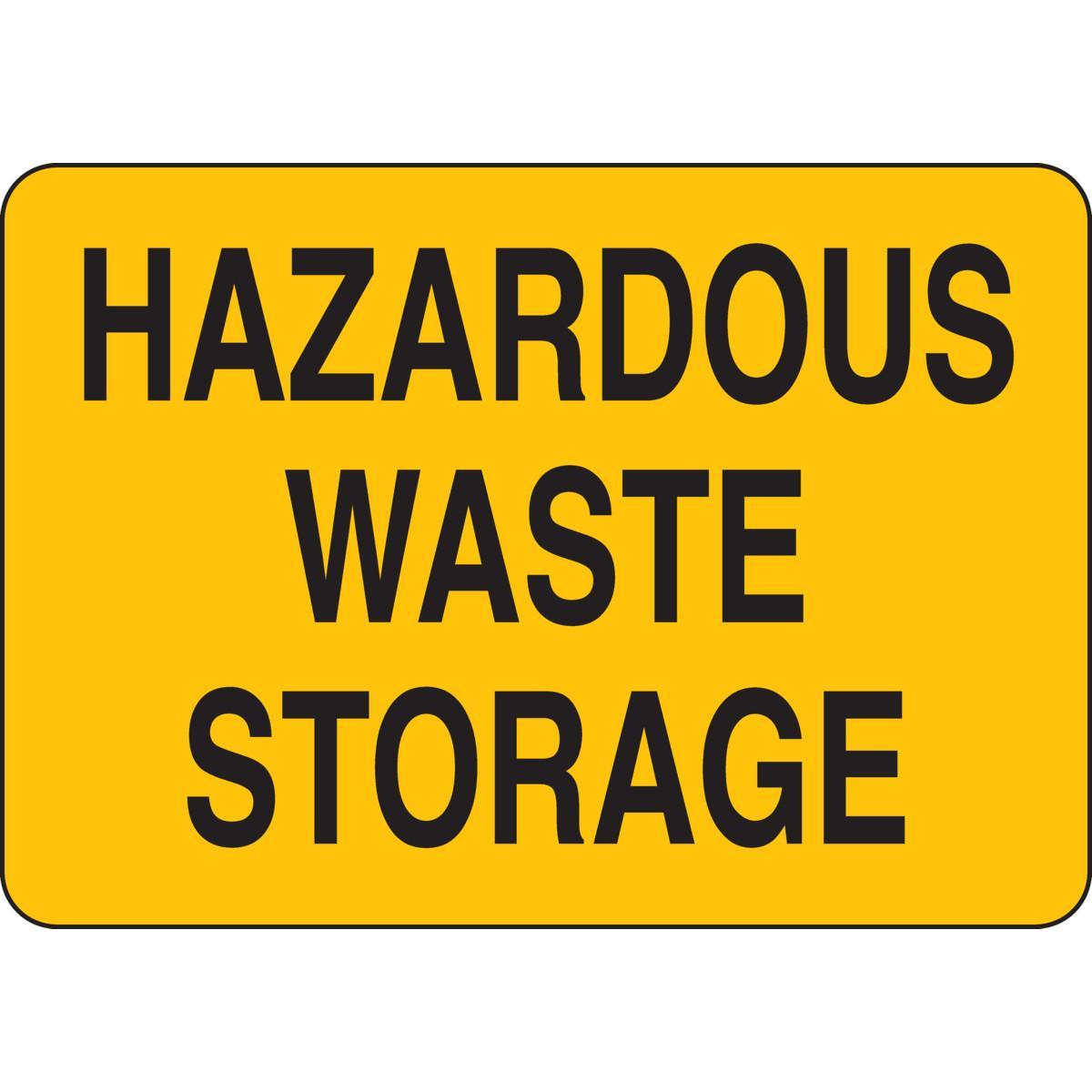 Brady® 125640 Non-Reflective Rectangle Chemical and Hazardous Material Sign, Text, B-555 Aluminum, Fastened Mount, 10 in H x 14 in W, English