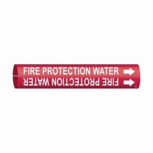 Brady® 5726-O O Style High Performance Non-Adhesive Pipe Marker, NATURAL GAS with Right Arrow Symbol Legend, Black on Yellow, Fits Pipe Dia: 1/2 to 1-3/8 in, 5 in H x 8 in W, B-689 Polyester, Snap-Fit Mount