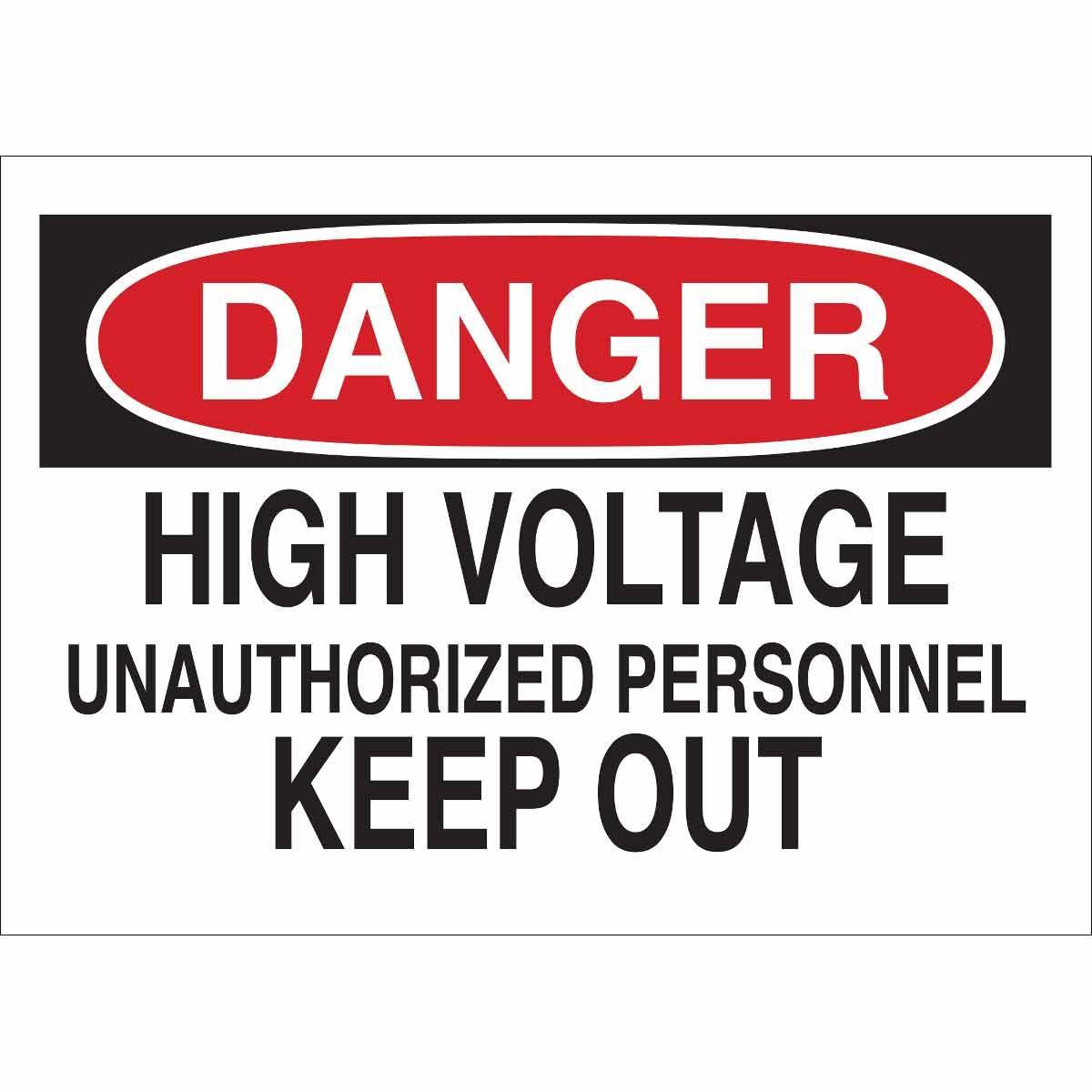 Brady® 84013 High Performance Rectangular Admittance Sign, CAUTION, 10 in H x 14 in W, Black on Yellow, B-302 Polyester, Self-Adhesive/Surface Mount