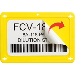 Brady® 5647-HPHV HPHV Style Permanent Acrylic Pipe Marker, CHILLED WATER RETURN with Left Arrow Symbol Legend, White on Green, Fits Pipe Dia: 8 in or Greater, 4-1/4 in H x 32 in W, B-681/B-883 Fiberglass/Polyester Laminate, Strap-On Mount