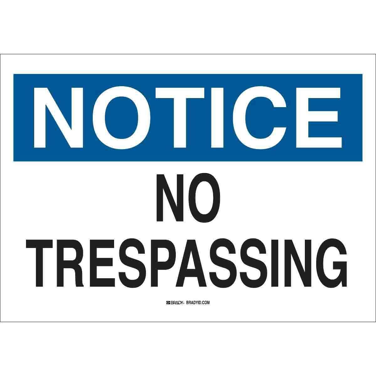 Brady® 122374 Rectangular Security Sign, 10 in H x 14 in W, Black/Yellow on White, B-555 Aluminum, Fastened Mount