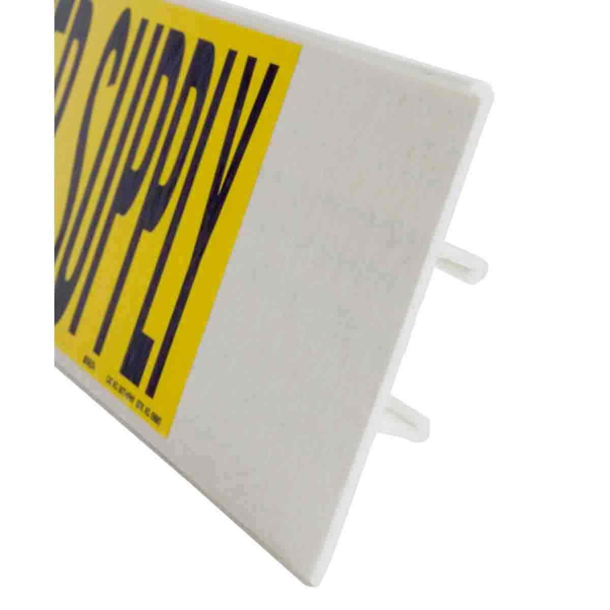 Brady® 7055-1 1 Style Permanent Acrylic Pipe Marker, COLD WATER Legend, White on Green, Fits Pipe Dia: 2-1/2 to 7-7/8 in, 2-1/4 in H x 14 in W, B-946 Vinyl, Self-Adhesive Mount