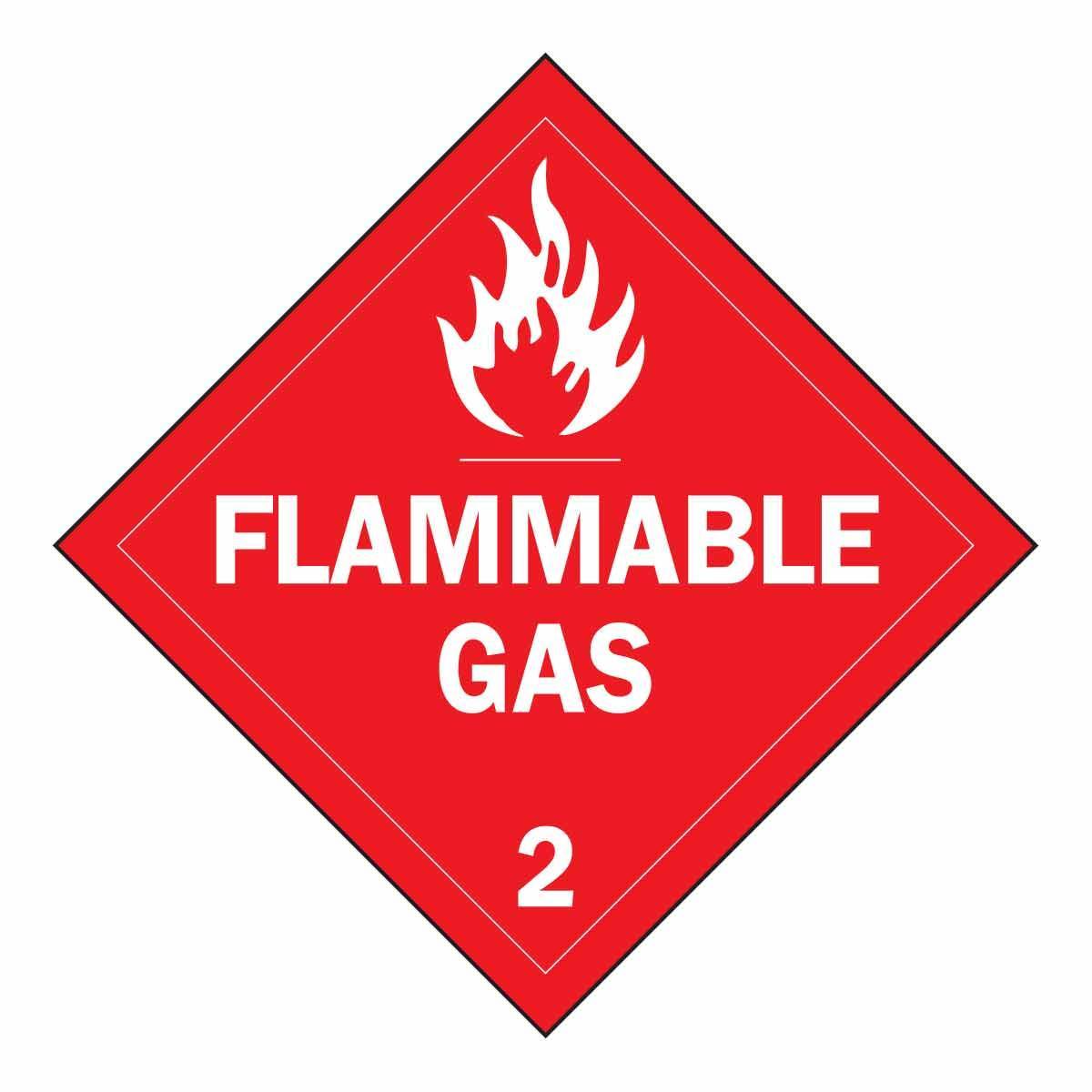 Brady® 63437 Diamond Stationary Vehicle Placard Sign, NON-FLAMMABLE GAS 2 Legend, Green on White, 10-3/4 in H, B-120 Fiberglass, Fastened Mount