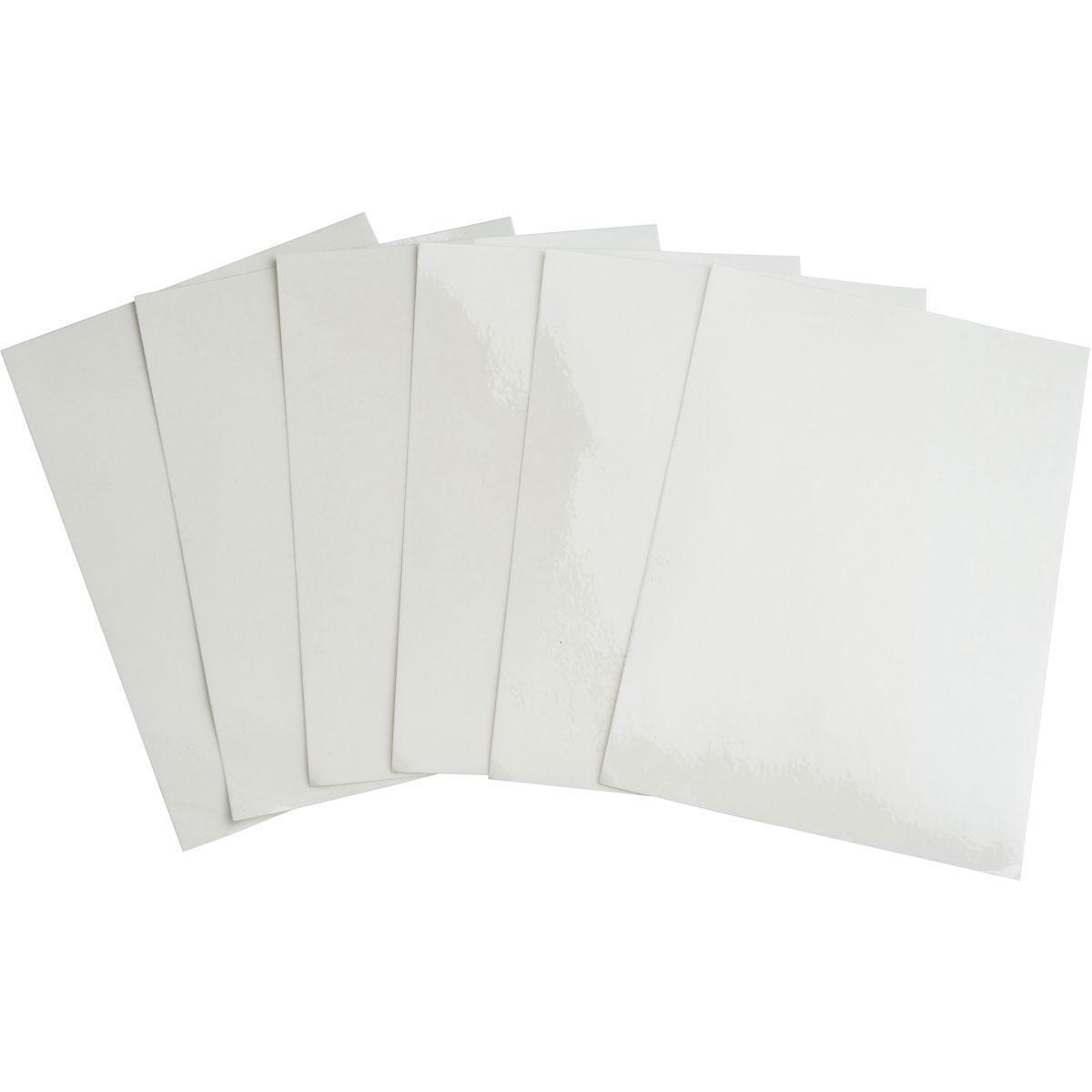 Brady&reg; 58706 1-Sided Rectangular Label Overlaminate, 3-1/2 in L x 5-1/2 in W, 0.0019 in THK, Permanent Acrylic Adhesive, Polyester Backing, Clear