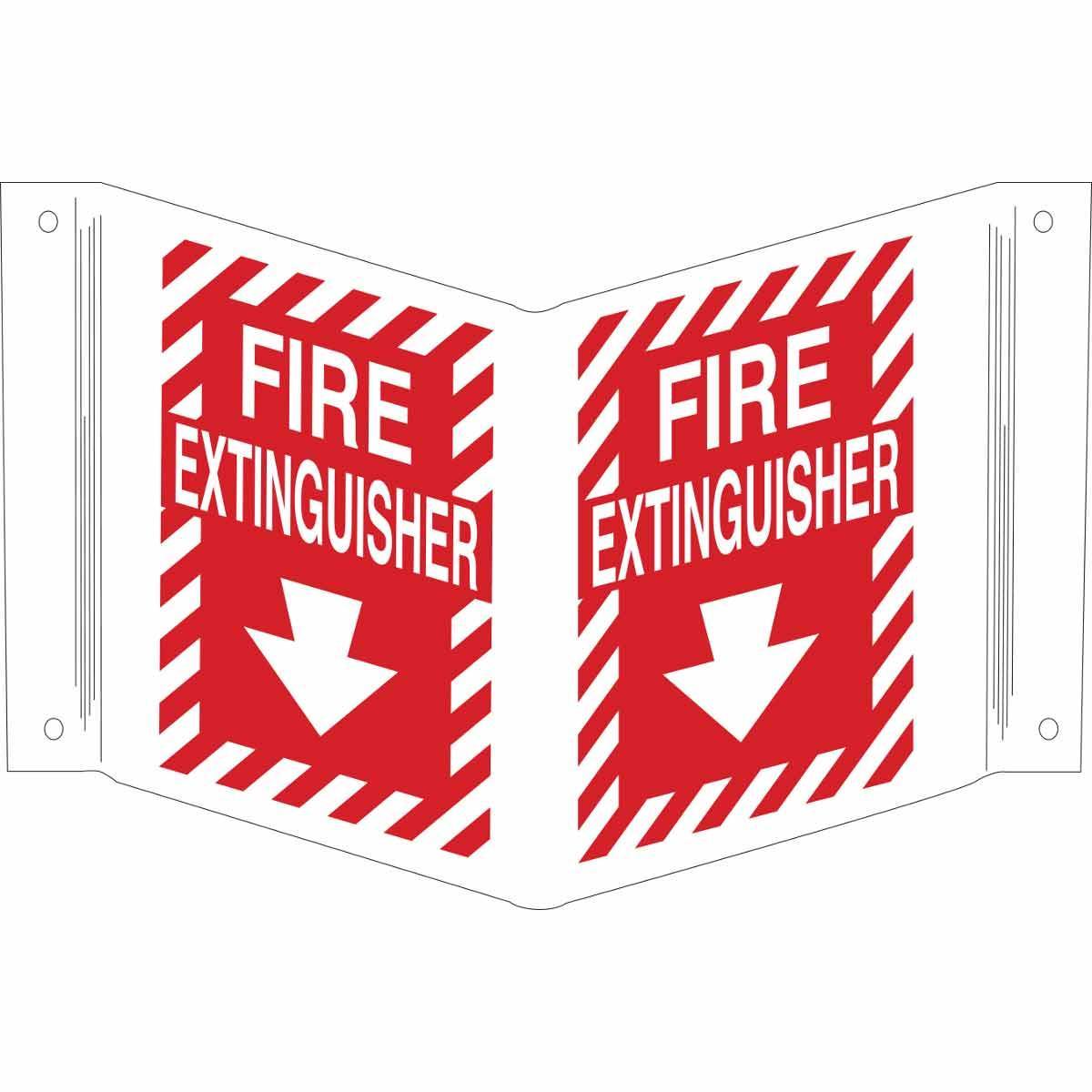 Brady® 45363 High Visibility Rectangular V-Style Small First Aid Sign, 5-1/2 in H x 10 in W, Green on White, B-493 Polystyrene, Fastened Mount