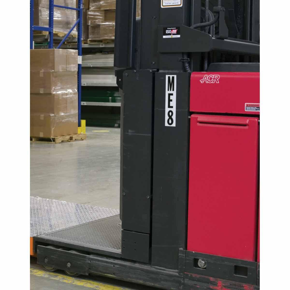 Brady® Quik-Align® 5180-8 Non-Reflective Number Label, Black 8 Character, 6 in H, White Background, B-933 Vinyl