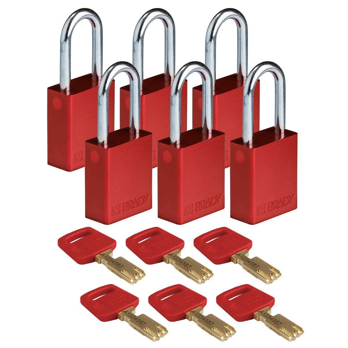 Brady&reg; ALU-RED-38ST-KD6PK BDY 150303