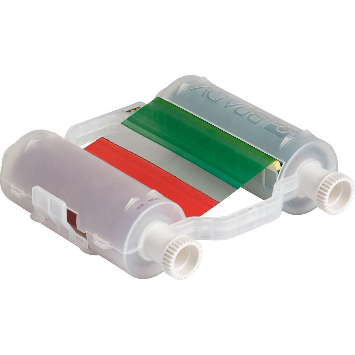 Brady® B30-R10000-RD B30 R10000 1-Color Heavy Duty Printer Ribbon, 200 ft L 4.33 in W, Resin, Red
