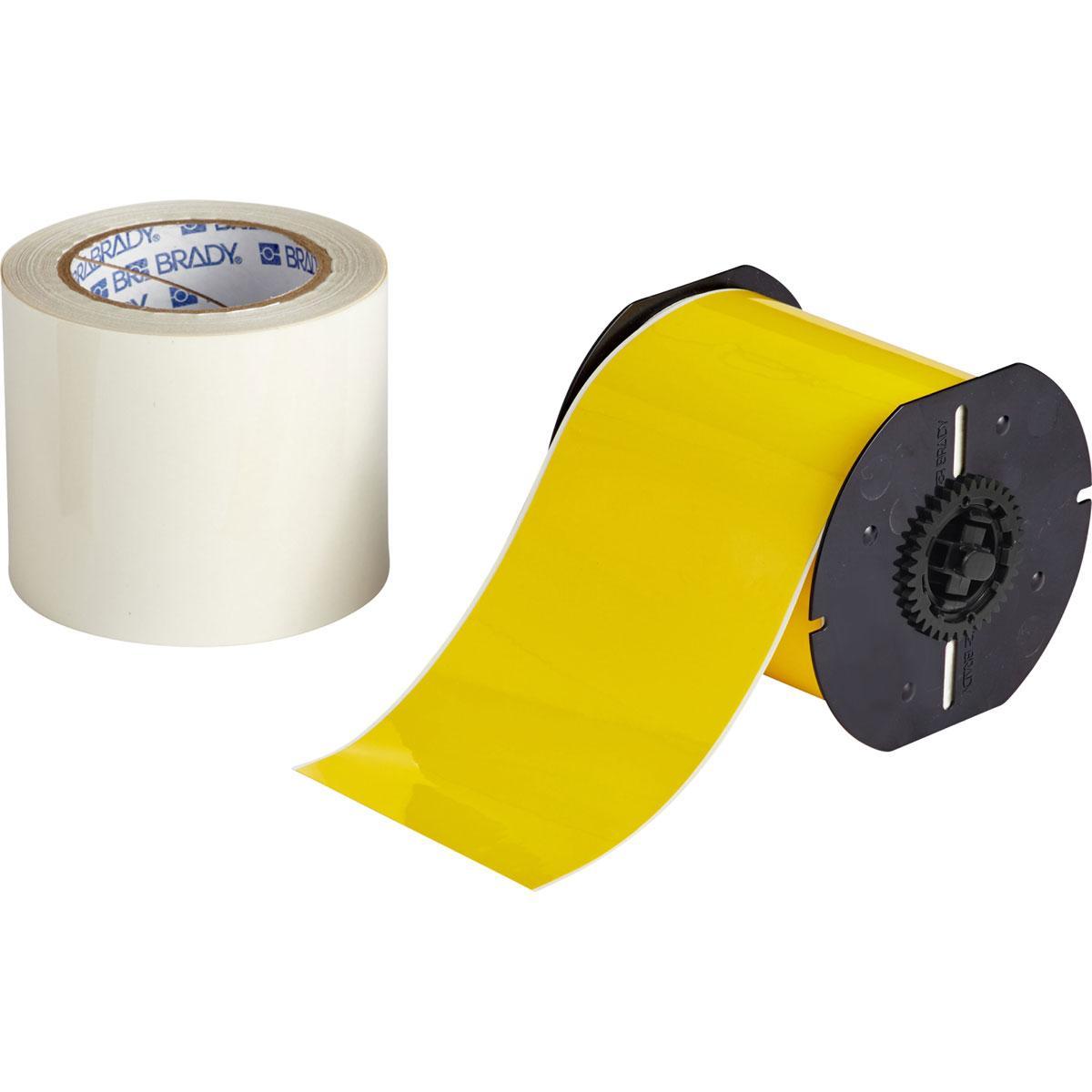 Brady&reg; 78988 Marking Tape, 5 yd L x 3 in W, Yellow, Retroreflective Sheeting