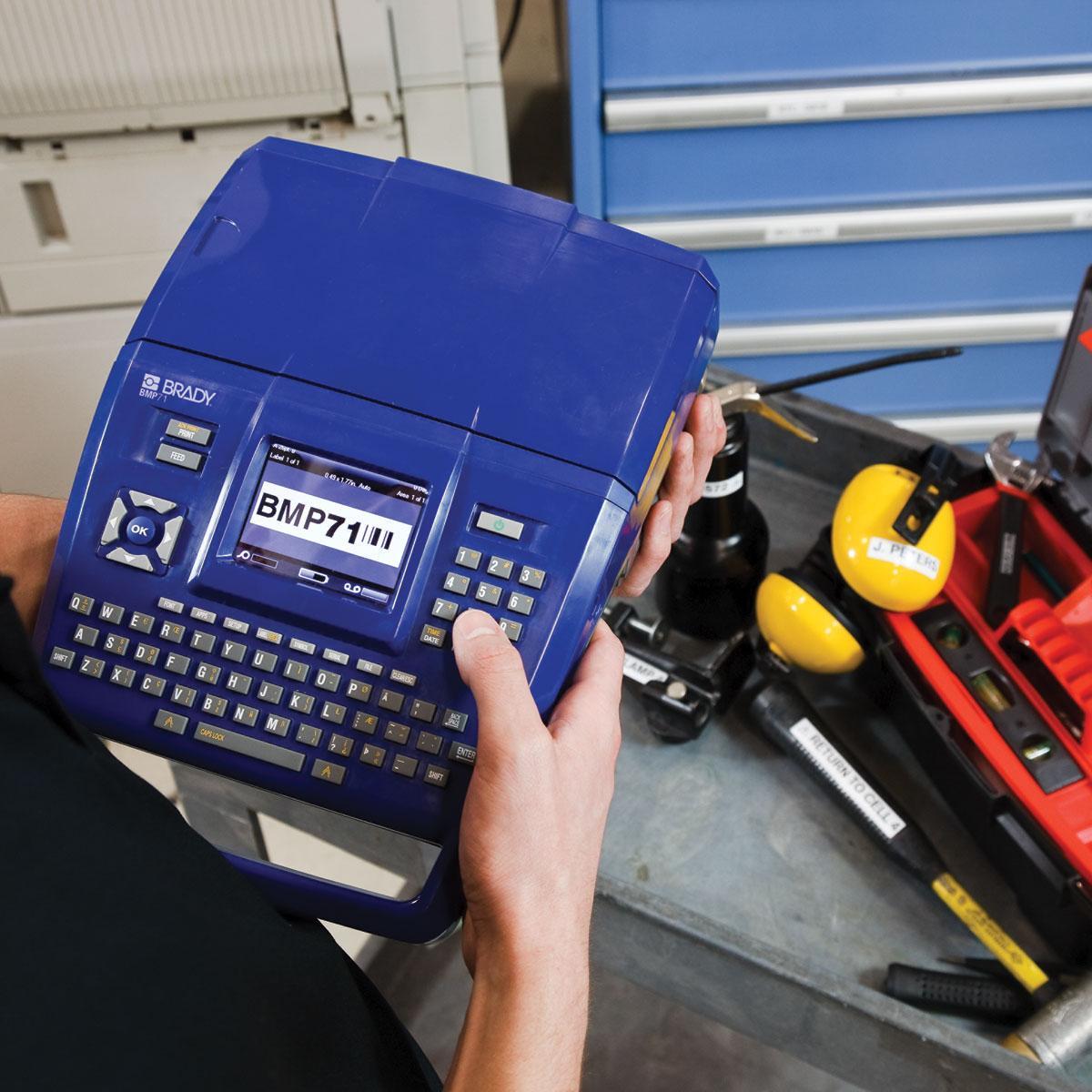 Brady&reg; M211 Label Printer, 0.75 in W Tape, 4 - 150 pt Font