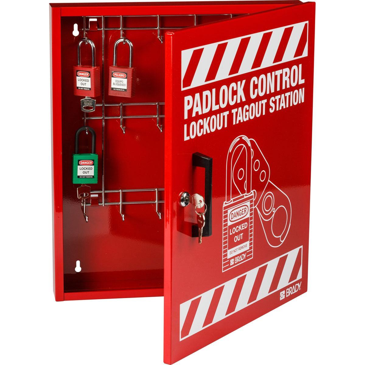 Master Lock® S1010E410KAPRE Premier Electrical Lockout Kit, Filled, 3 Padlocks, Language: English
