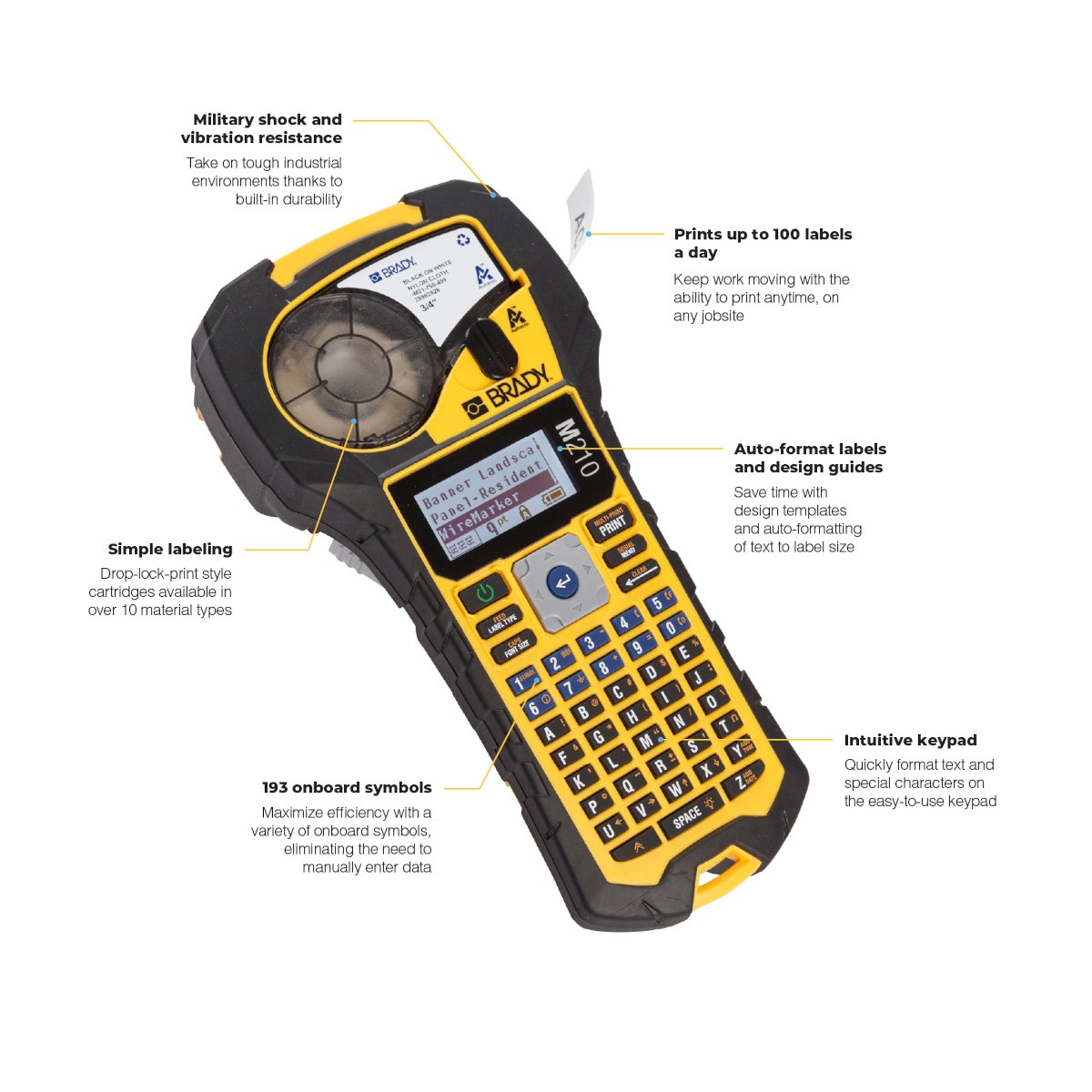 Brady&reg; M210 BDY M210