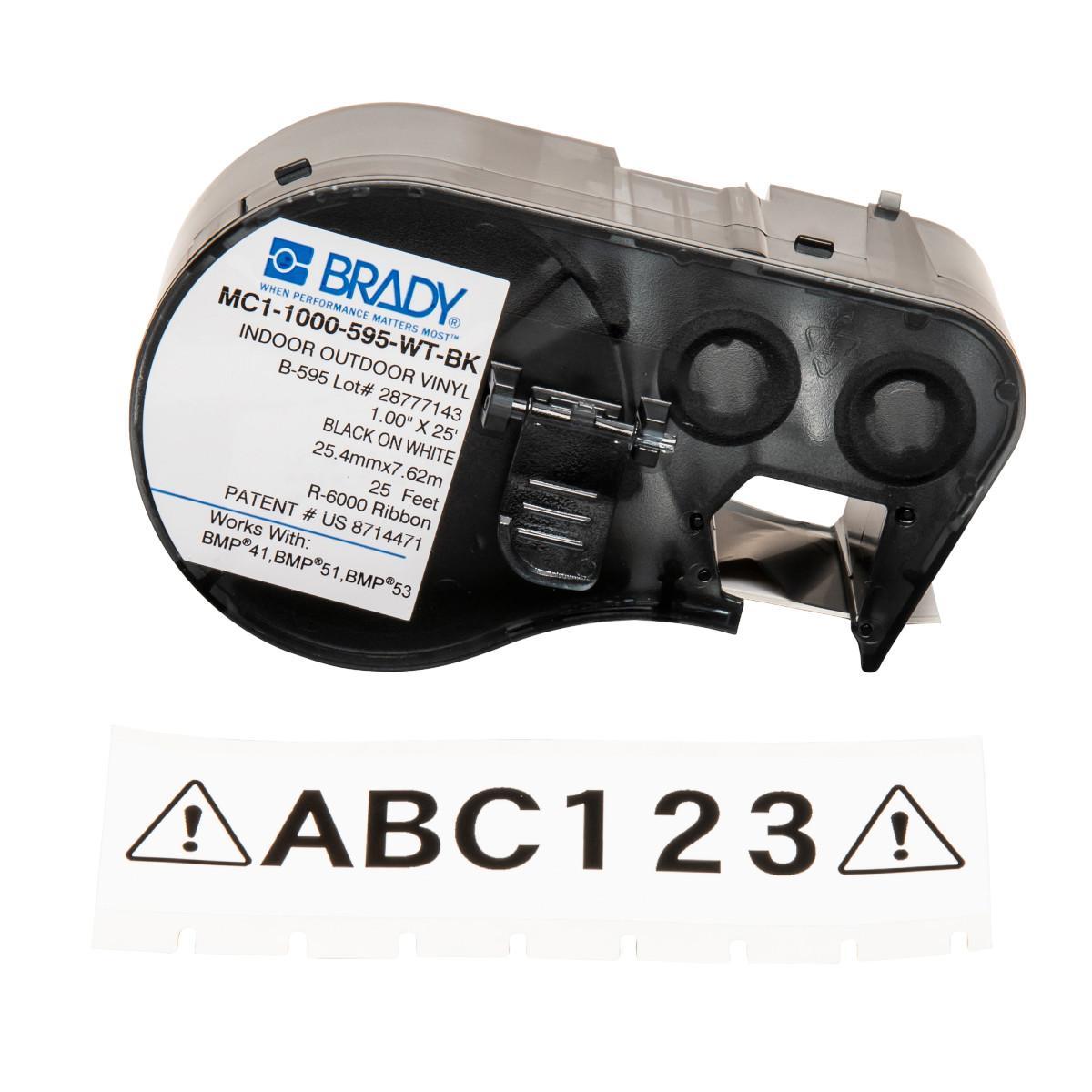 Brady&reg; MC1-1000-595-WT-BK