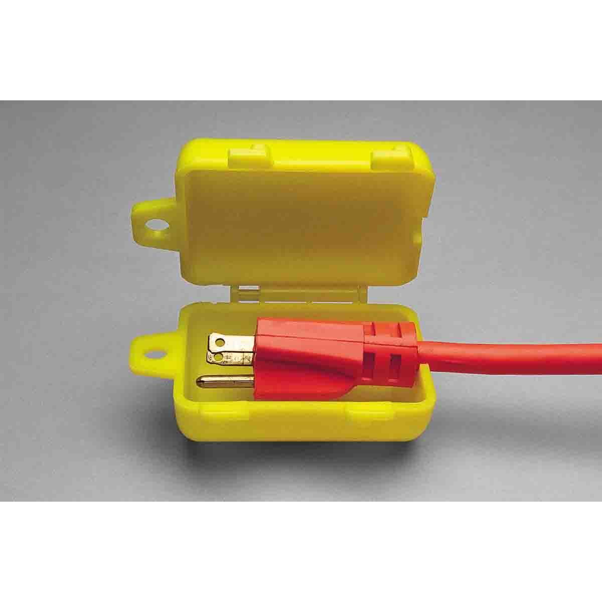 Brady&reg; Prinzing&reg; BL07 Clamp-On Electrical Risk Circuit Breaker Switch Lockout Device, For Use With 3-Phase Circuit Breaker Up to 0.8 in THK and 3 in W, 12 Padlocks, 0.34 in Dia Max Padlock Shackle, LOTO-40 Polycarbonate, Red