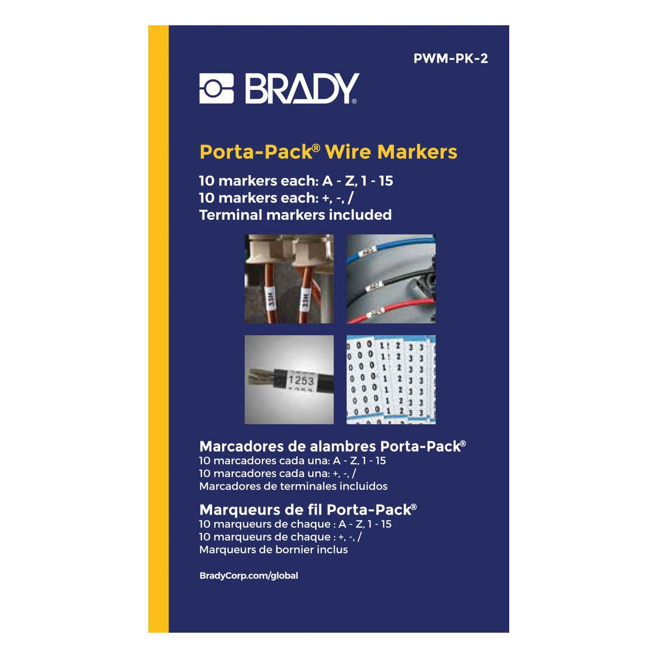 slide Brady® PWM-PK-2