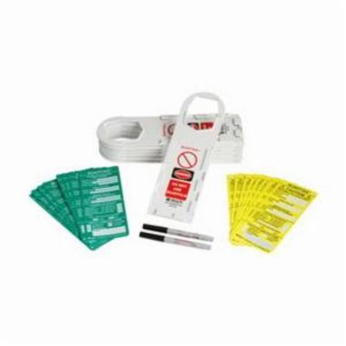 Brady&reg; ScaffTag&reg; SCAF-STH132A Hanger Tag Holder Kit, Black/Red on White, Plastic