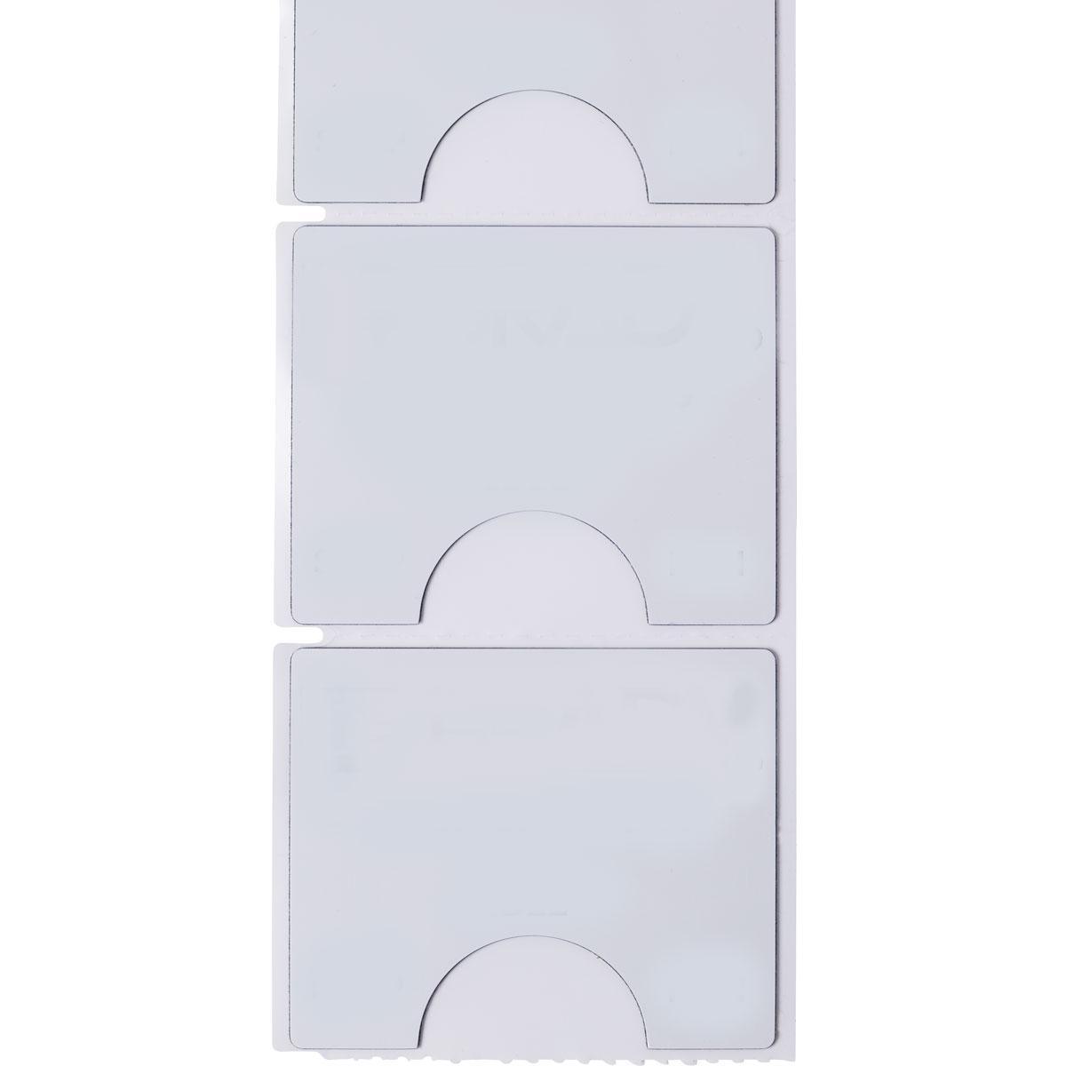 Brady® B30EP-167-593-WT Rectangular Raised Profile Label, 1-1/2 in L x 1.2 in W, Colored Blank Legend, White, B-593 Polyester, 200 per Roll Labels