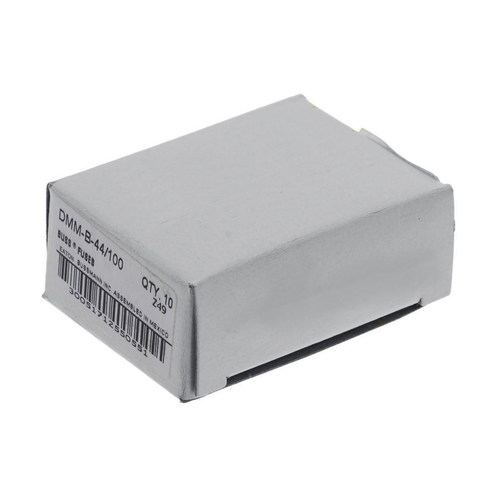 Bussmann DMM-B-44/100 Fast Acting Midget Fuse, 0.44 A, 1000 V AC/DC, 20 kA Interrupt, Class: Supplemental, Cartridge Body