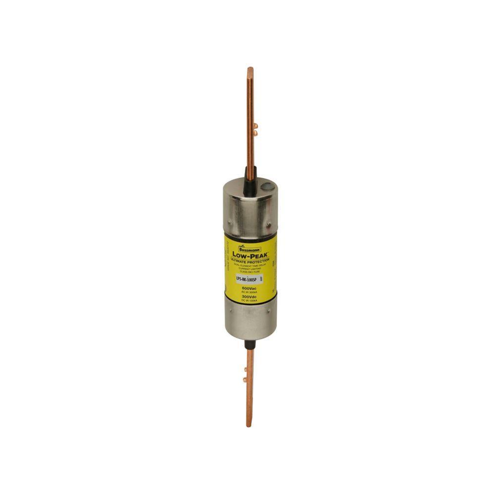 Bussmann Low-Peak&trade; LPS-RK-70SP Low Voltage Current Limiting Time Delay Fuse, 70 A, 600 V AC/300 V DC, 100/300 kA Interrupt, RK1 Class, Cartridge Body