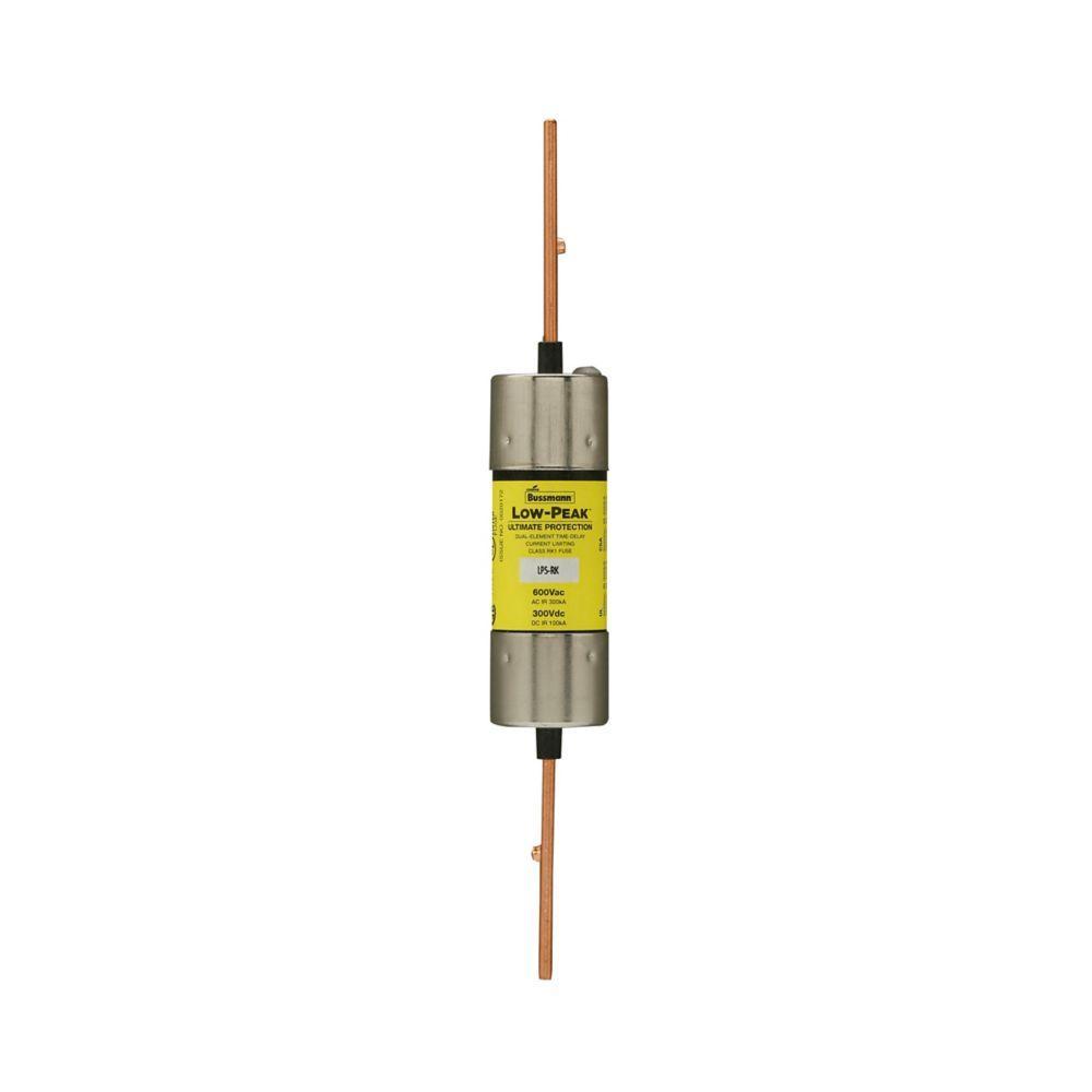 Bussmann Low-Peak&trade; LPS-RK-70SP Low Voltage Current Limiting Time Delay Fuse, 70 A, 600 V AC/300 V DC, 100/300 kA Interrupt, RK1 Class, Cartridge Body