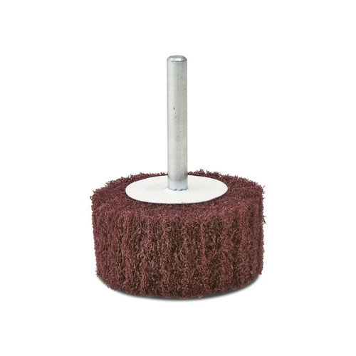 CGW&reg; 36460 Mounted Coated Flap Wheel, 3 in Dia Wheel, 2 in W Face, 1/4 in Dia Shank, 80 Grit, Medium Grade, Aluminum Oxide Abrasive