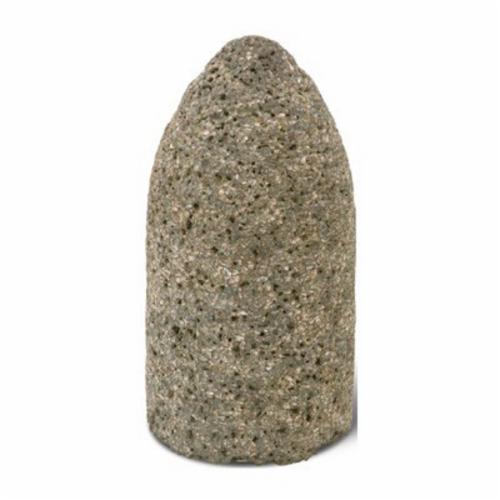 CGW&reg; 49024 Grinding Cone, 1-1/2 in Max Diameter, 2-1/2 in THK Head, 16R Grit, Coarse Grade, Aluminum Oxide Abrasive