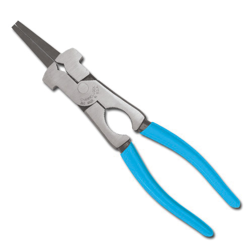 Channellock® 337 High Leverage Diagonal Cutting Plier, 0.06 to 0.09 in Piano Wire, 0.04 to 0.09 in Hard Wire, 0.04 to 0.09 in Medium Hard Wire, 0.16 in Soft Wire Nominal, 0.79 in L x 1.18 in W x 0.43 in THK C1080 High Carbon Steel Lap Joint/Oval Jaw