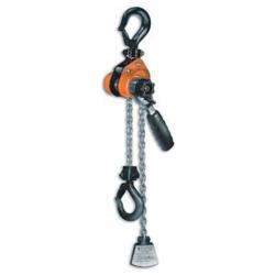 CM® 0214 602 Metric Rated Mini-Ratchet Lever Hoist With 10 ft Lift, 550 lb Load, 10 ft H Lifting, 56 lb Rated, 10 ft L Chain, 53/64 in Hook Opening