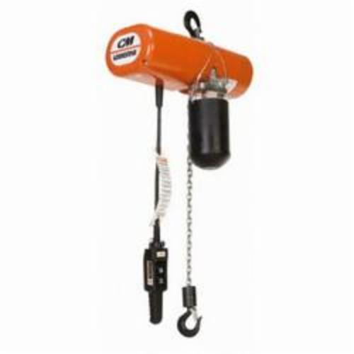 CM&reg; Lodestar&reg; 4233 Double Reeving Electric Chain Hoist, 2 ton Load, 20 ft H Lifting, 1 hp Power Rating, 115 V AC