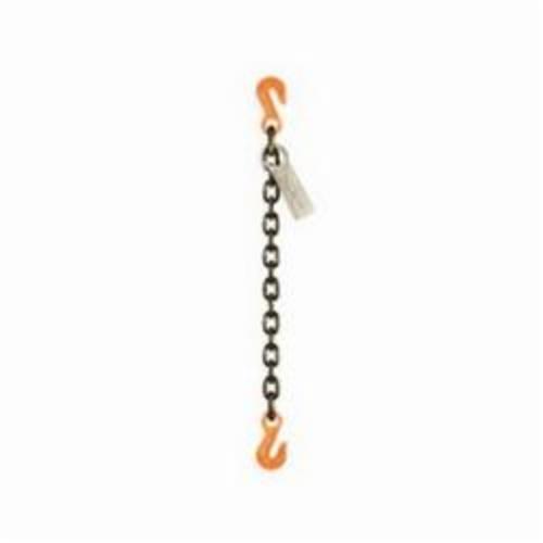 CM® 604022R5 Herc-Alloy® 800 Type SOS Single Chain Sling With Oblong Link and Sling Hook, 7100 lb Load, 3/8 in Chain, 80 Grade, 5 ft Reach