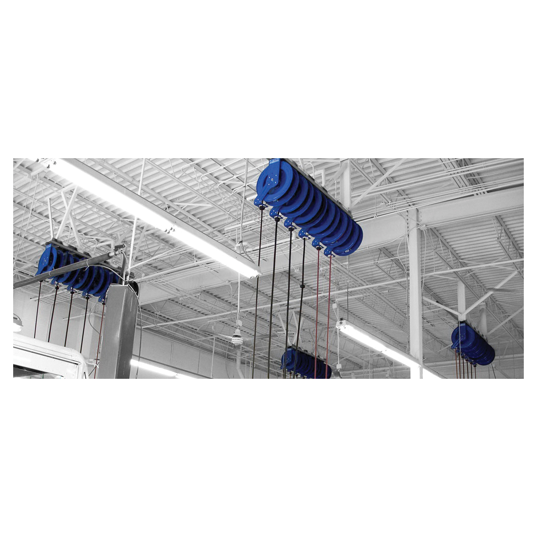COXREELS&reg; 112-3-150-CM CM Series Hand Crank Caddy Hose Reel, 3/8 in ID x 5/8 in OD x 150 ft L Hose, 4000 psi Pressure
