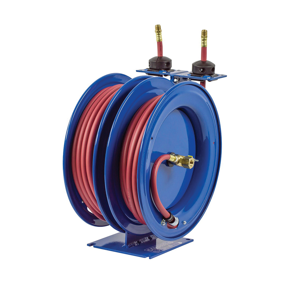 COXREELS&reg; C-LP-350-350 C Air-Water Series 2-in-1 Combination Dual Purpose Low Pressure Spring Driven Hose Reel, 3/8 in ID x 5/8 in OD x 50 ft L Hose, 300 psi Pressure, Import