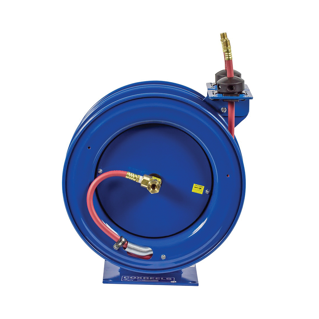 COXREELS&reg; C-LP-350-350 C Air-Water Series 2-in-1 Combination Dual Purpose Low Pressure Spring Driven Hose Reel, 3/8 in ID x 5/8 in OD x 50 ft L Hose, 300 psi Pressure, Import