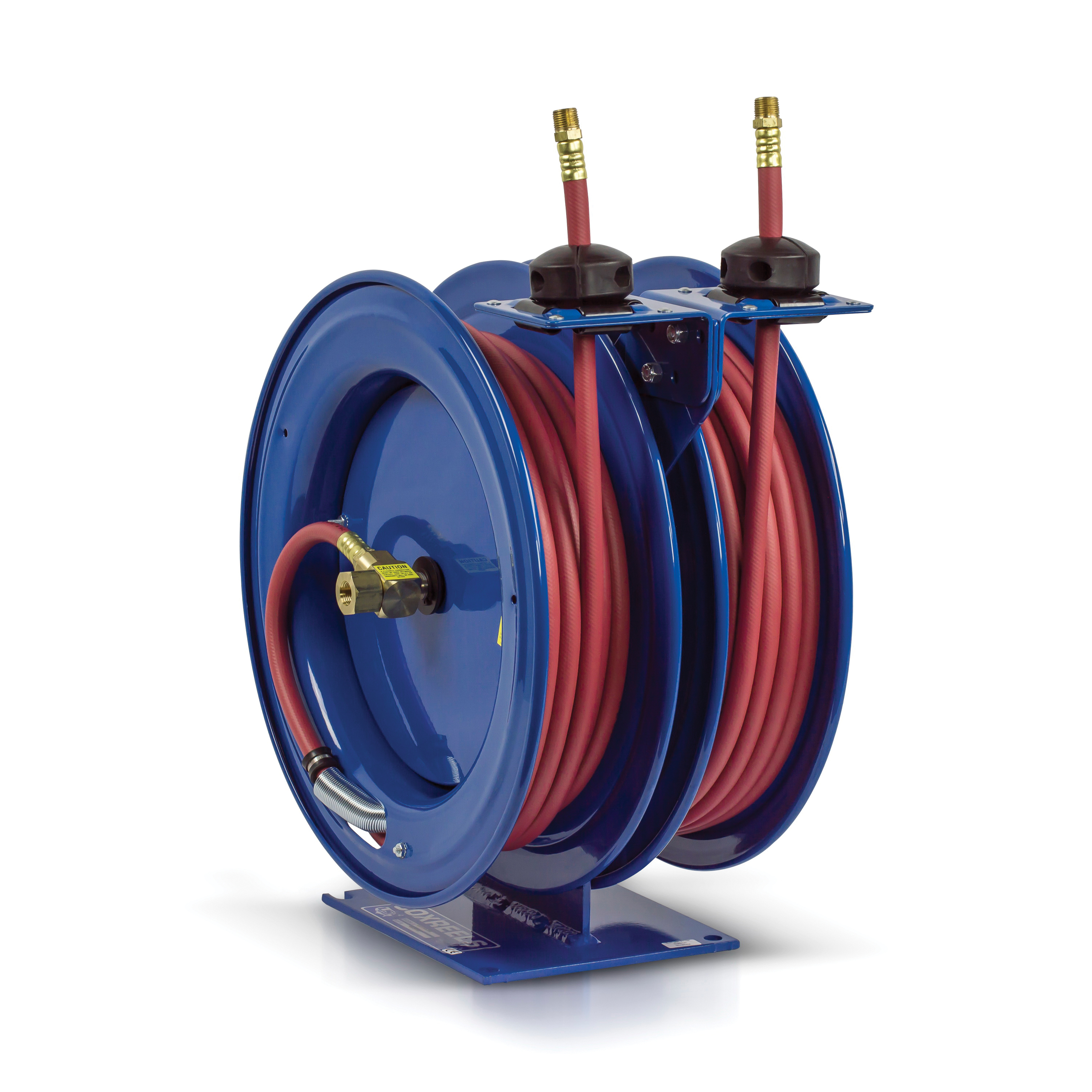 COXREELS&reg; C-LP-350-350 C Air-Water Series 2-in-1 Combination Dual Purpose Low Pressure Spring Driven Hose Reel, 3/8 in ID x 5/8 in OD x 50 ft L Hose, 300 psi Pressure, Import