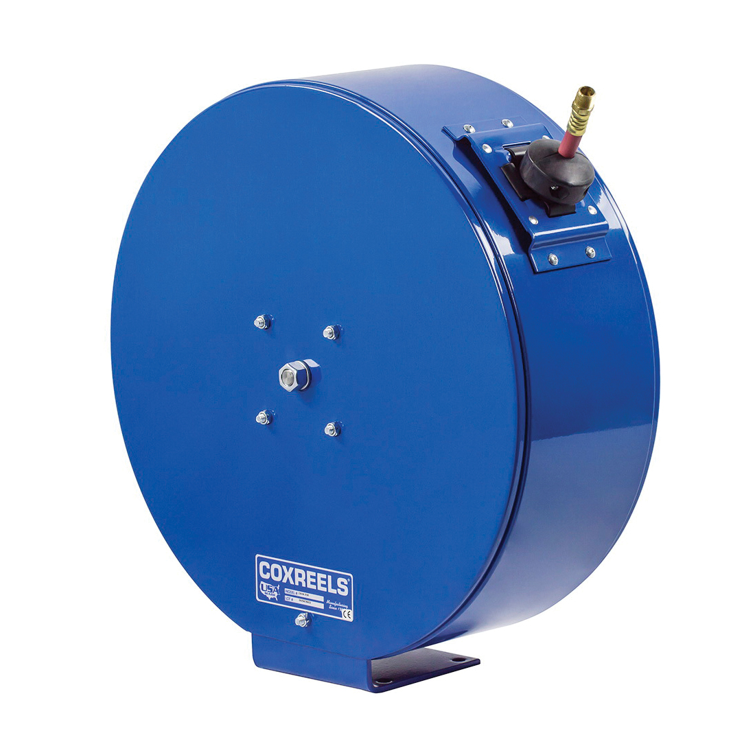 COXREELS&reg; EN-N-325 EN Series Enclosed Low Pressure Spring Driven Hose Reel, 3/8 in ID x 5/8 in OD x 25 ft L Hose, 300 psi Pressure, Import