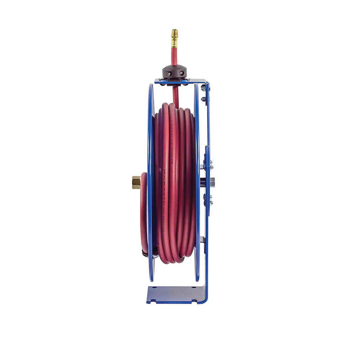 COXREELS&reg; EZ-Coil&reg; EZ-SH-4100 1-Pedestal Heavy Duty Low Pressure Spring Driven Hose Reel, 1/2 in ID x 3/4 in OD x 100 ft L Hose, 300 psi Pressure, Import