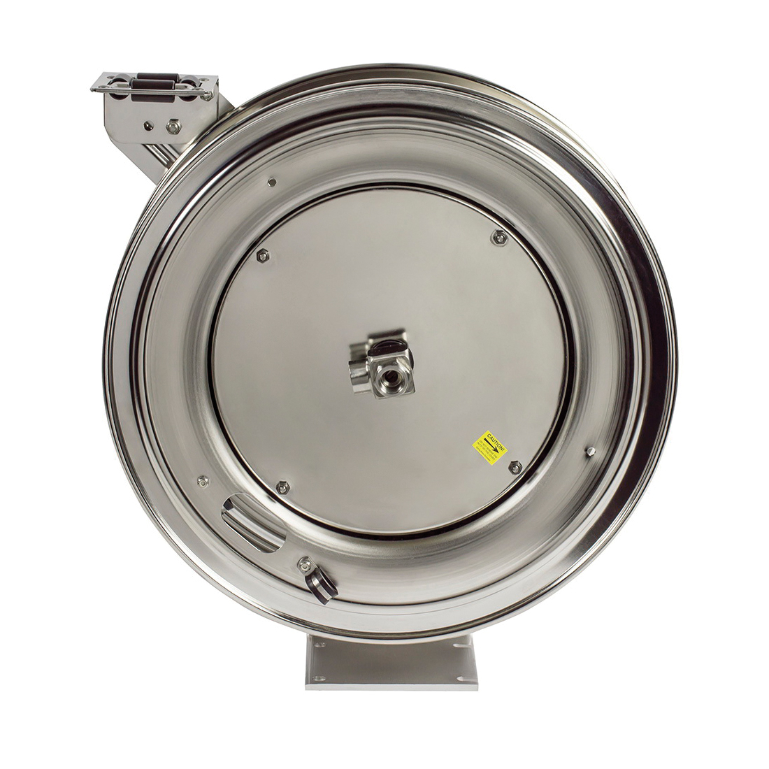 COXREELS&reg; SHL-N-525-SS 1-Pedestal Specialty Spring Driven Hose Reel, 3/4 in ID x 1-1/16 in OD x 25 ft L Hose, 300 psi Pressure, Import