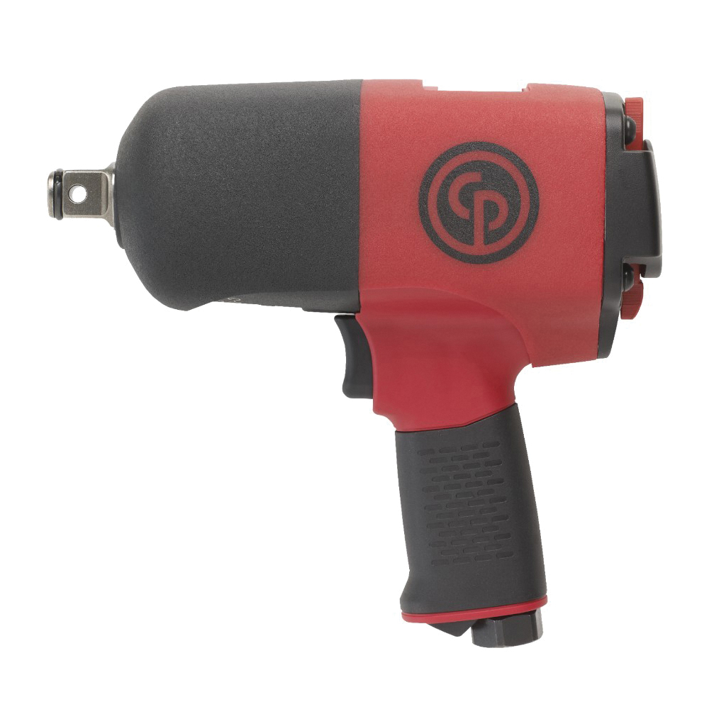 Chicago Pneumatic 6151590240 Robust Compact Impact Wrench, 1/2 in Drive, 80 to 400 N-m Forward/ 550 N-m Reverse Torque Rating, 21.2 cfm Air Flow, 7 in OAL