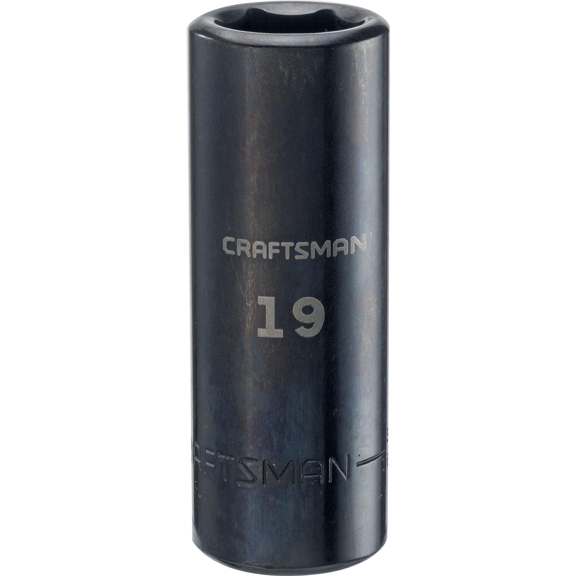 Craftsman&reg; CMMT17530V Socket Set, 6 Points, 3/8 in Drive, 12 Pieces, Included Socket Size: 12 to 13, 9 to 10, 10 to 11, 11 to 12, 12 to 13, 13 to 14, 14 to 15, 15 to 16, 16 to 17, 17 to 18, 18 to 19 mm, Rail Container
