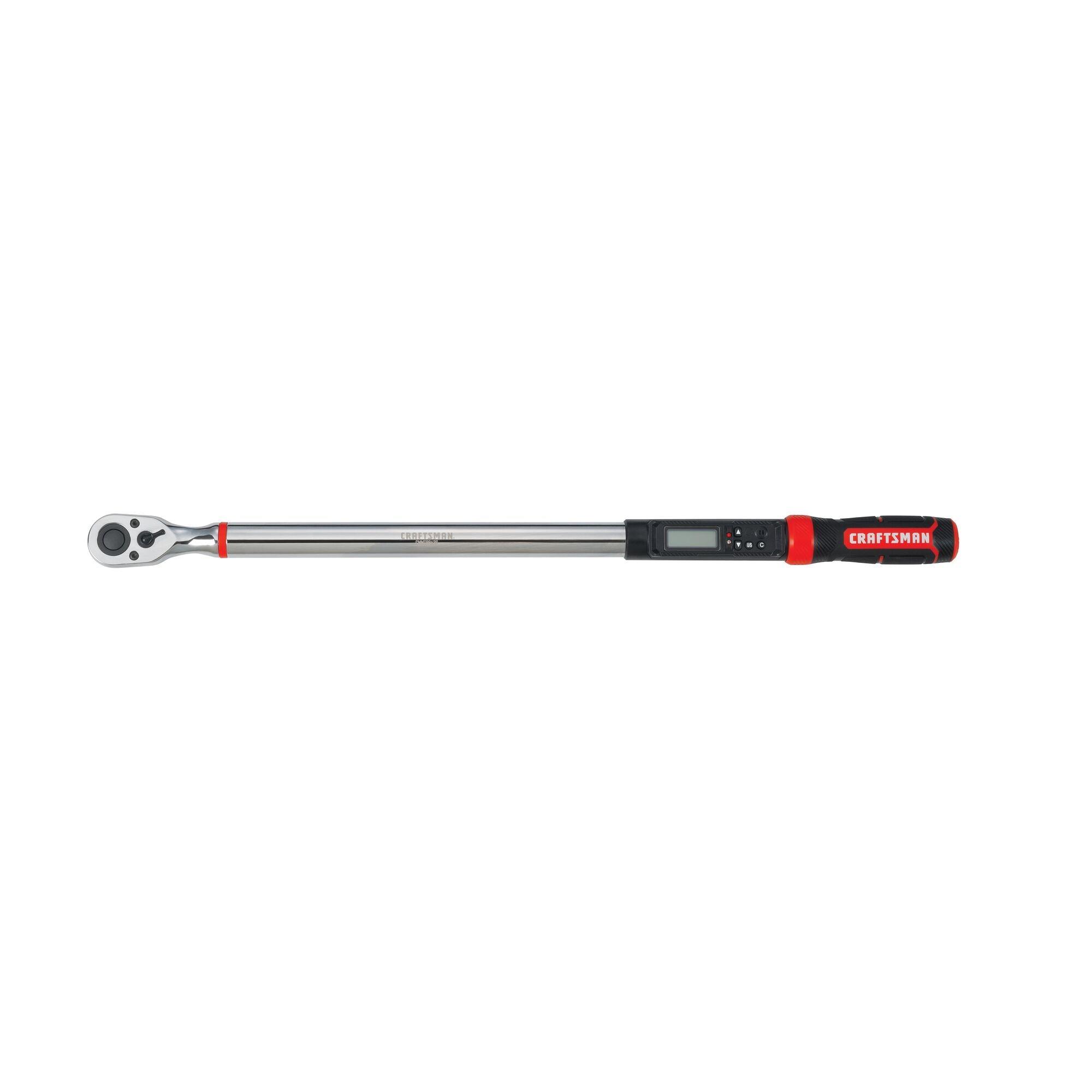 GEARWRENCH&reg; 85063 Micrometer Torque Wrench, 1/2 in Drive, 20 to 150 ft-lb, Teardrop Head, 1 ft-lb Graduation, 21.9 in OAL, ASME B107.300