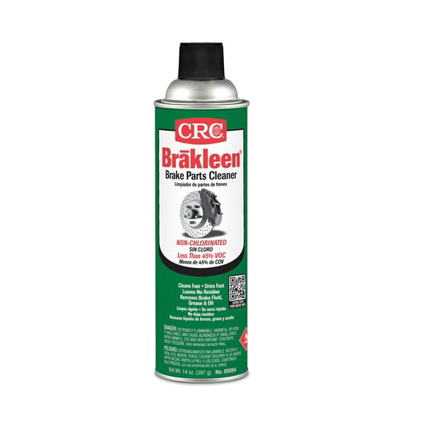 CRC&reg; 05084 Brakleen&reg; Extremely Flammable Non-Chlorinated Brake Parts Cleaner, 20 oz Aerosol Can, Liquid, Clear, Solvent
