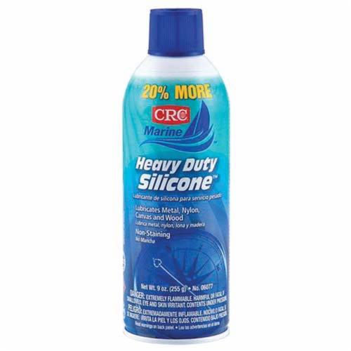 CRC&reg; 06077 Dry Film Extremely Flammable Marine Silicone Lubricant, 12 oz Aerosol Can, Liquid Form, Clear/White, -40 to 400 deg F