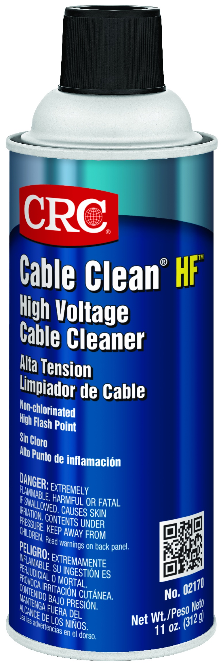 CRC&reg; 2150 High Voltage Non-Flammable Splice Cleaner, Aerosol Can, Liquid Form, Clear