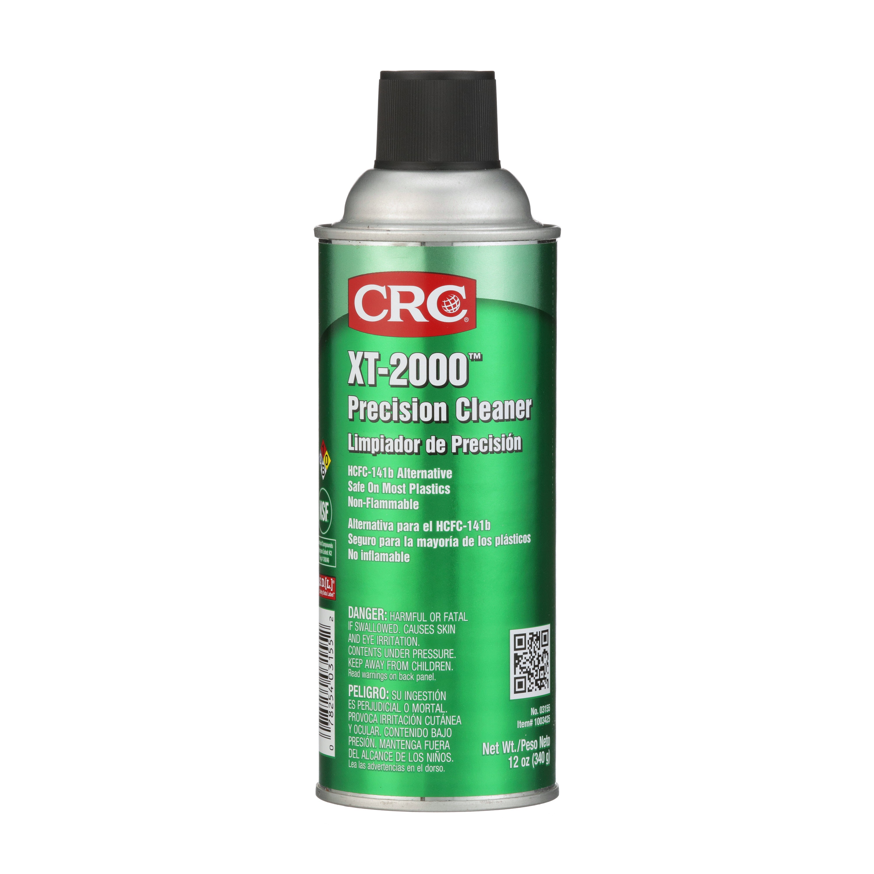 CRC&reg; 03200 Heavy Duty Non-Flammable Precision Electronic Component Cleaner, 16 oz Aerosol Can, Faint Ethereal Odor/Scent, Clear Colorless, Liquid Form