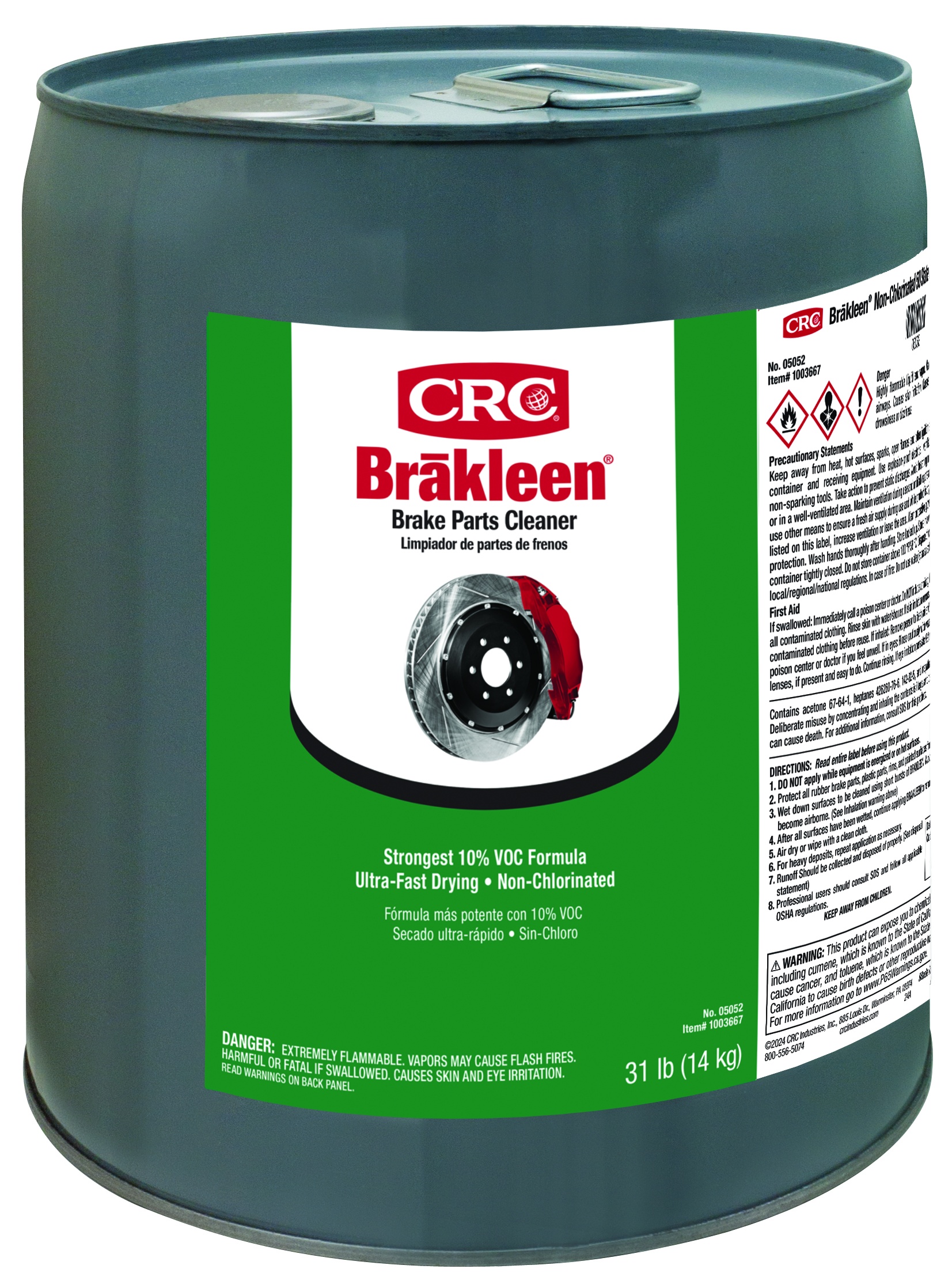 LPS&reg; 03620 TriFree Brake Cleaner, 20 oz Aerosol Can, Liquid, Clear Glass, Ether/Fruity