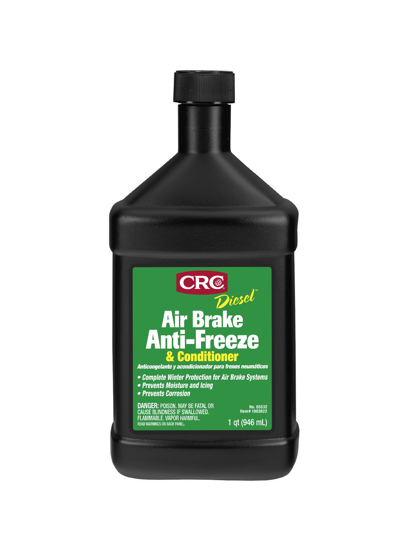 CRC&reg; 05528 Flammable Premium Air Brake Anti-freeze, 1 gal Can, Liquid, Clear, Pungent