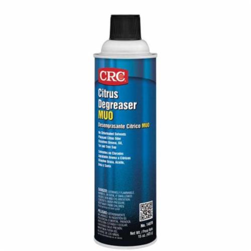 CRC&reg; 14970 Flammable Heavy Duty Degreaser, 20 oz Aerosol Can, Liquid, Clear, Citrus