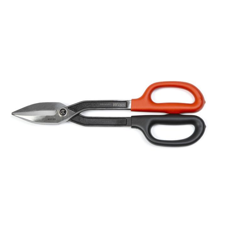 Milwaukee® 48-22-4523 2-Piece Aviation Snip Set, 18 ga Cold Rolled Steel/22 ga Stainless Steel Cutting, 5 in L of Cut, Offset Snip, Steel Blade